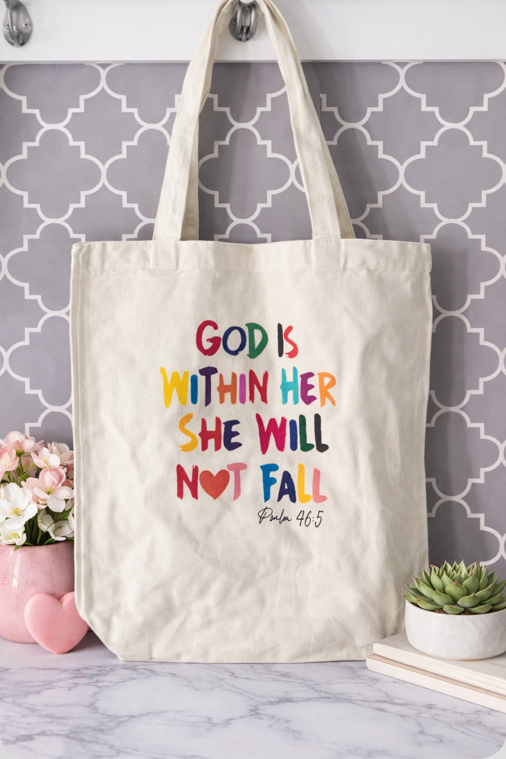 Psalm 46:5 Canvas Tote