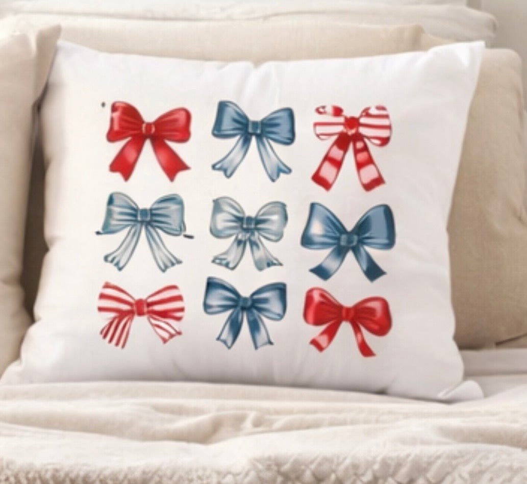 Patriotic Bows Pillowcase
