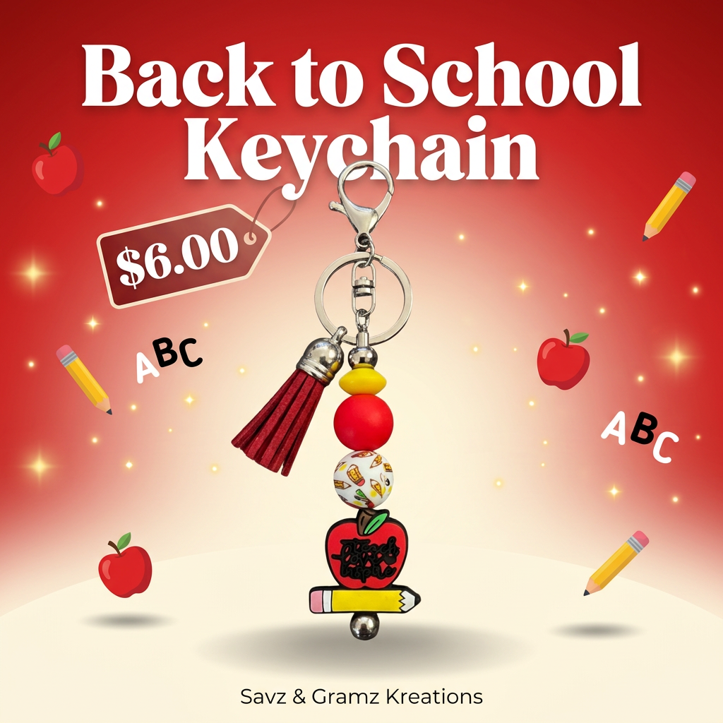 Back to School Keychain