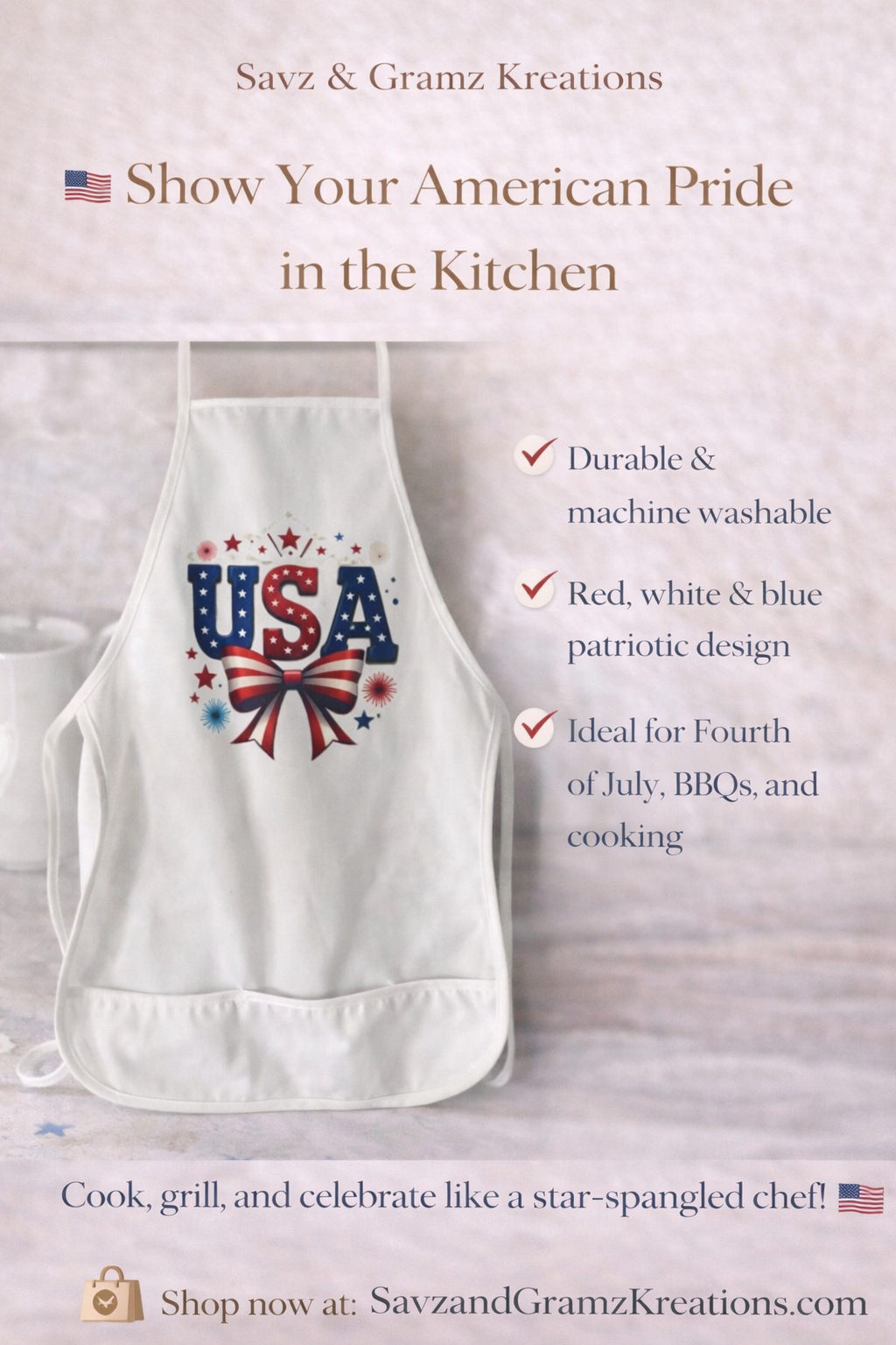 USA 250 Anniversary Apron