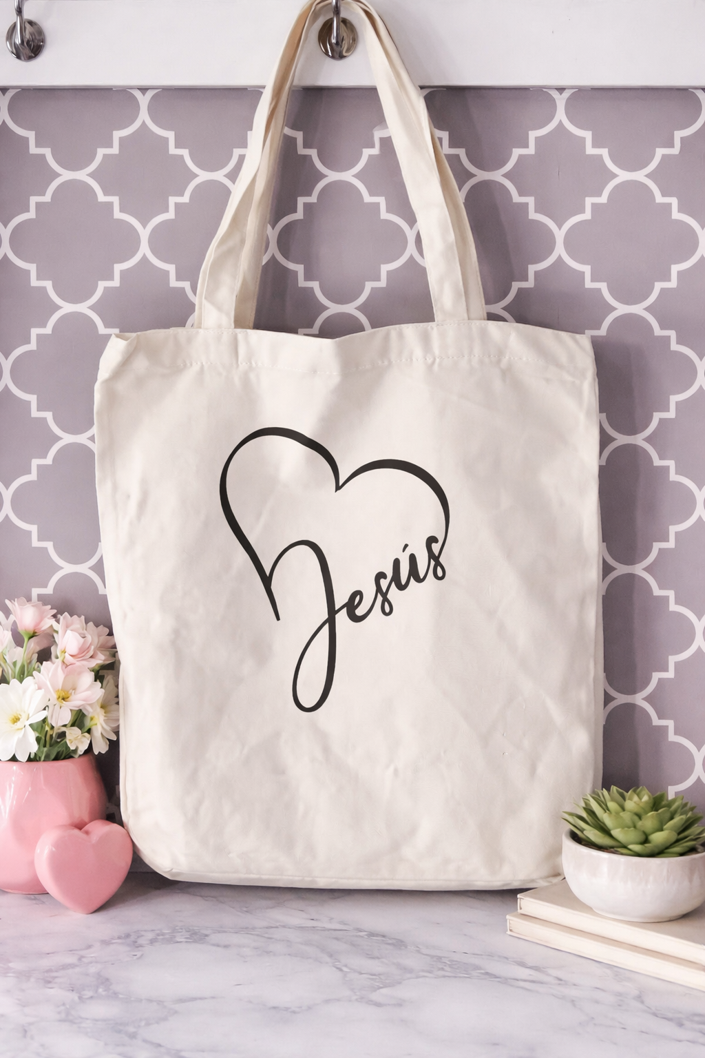 Jesus Canvas Totes