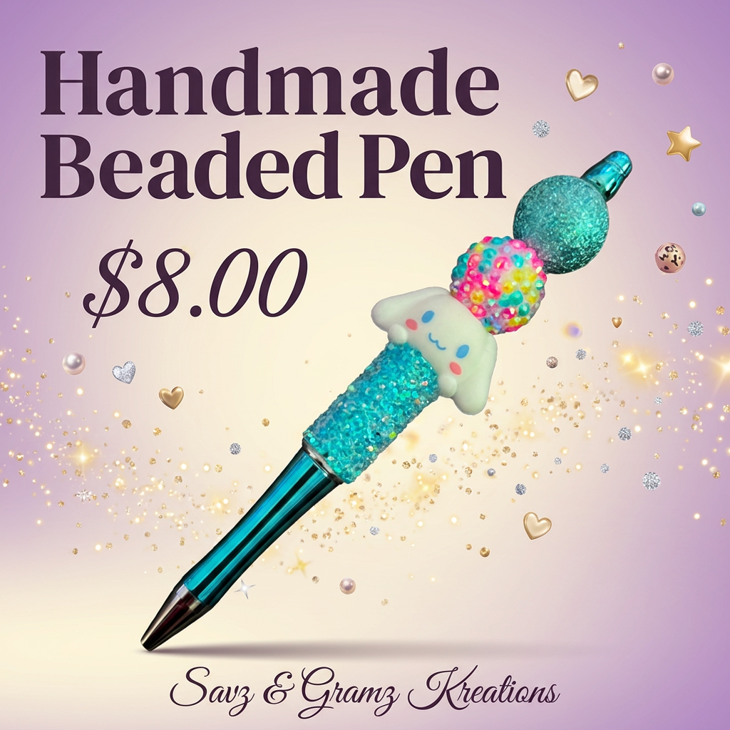 Cute Character Sparkly Pen