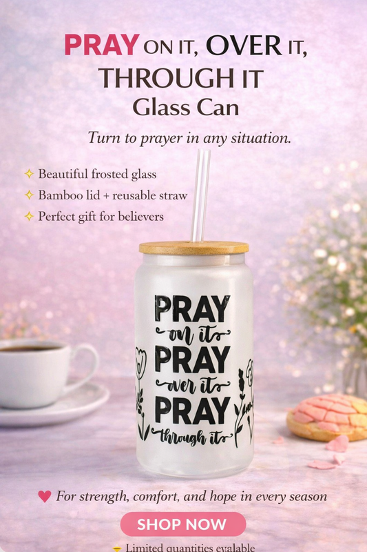 Black Frosted Pray Pray Pray Tumbler
