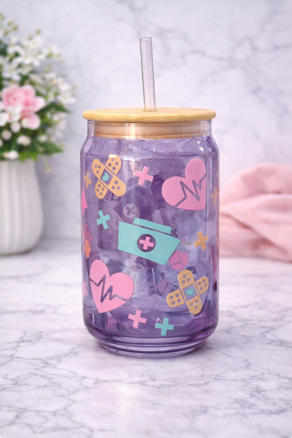 Nurse Cup Purple